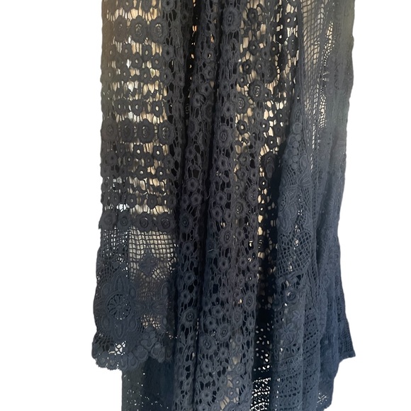 Johnny Was black boho lace cardigan jacket size large - Picture 6 of 12